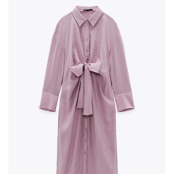 Zara knotted shirt dress - Picture 2 of 10
